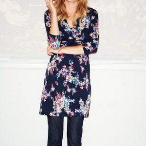 Boden Navy Floral Tunic Dress- Size 6